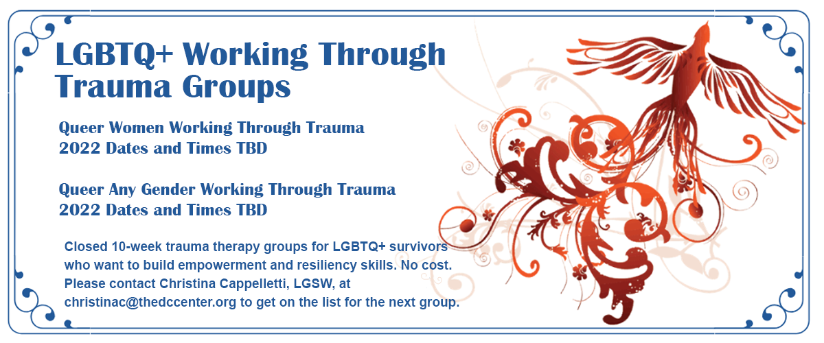 LGBTQ+ Working Through Trauma Groups