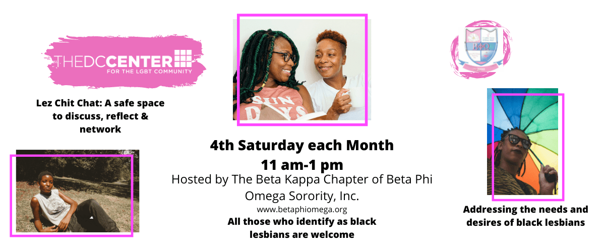 Black Lesbian Peer Support group 3rd Sat 11 am - 1 pm
