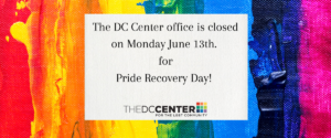 Center Closed: Pride Recovery Day