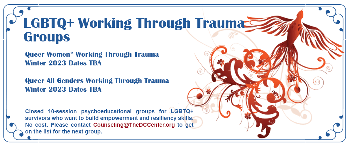 LGBTQ+ Working Through Trauma Groups