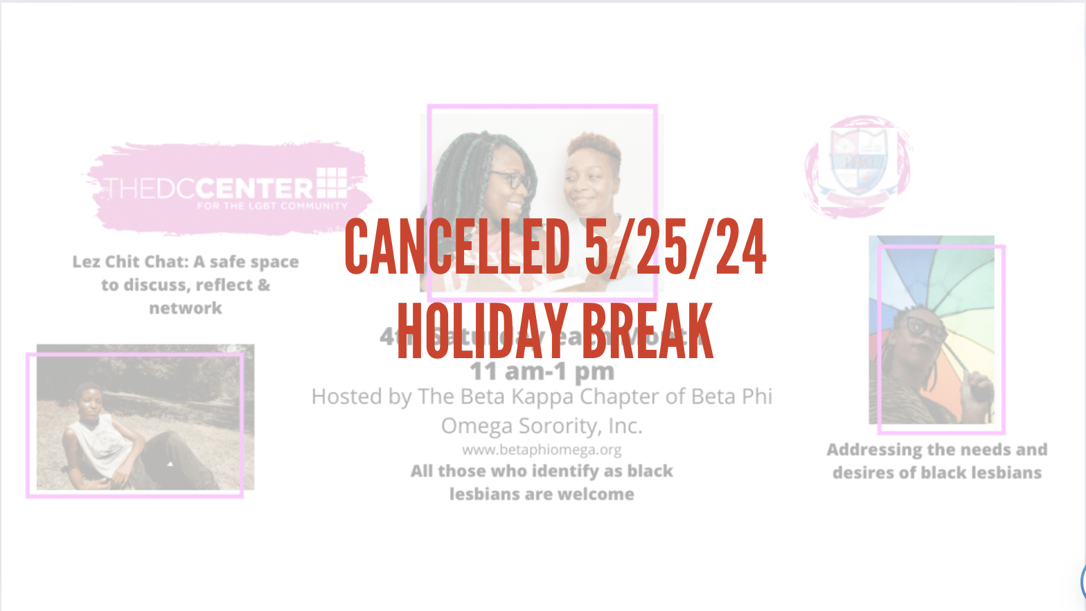 CANCELLED: Black Lesbian Support Group